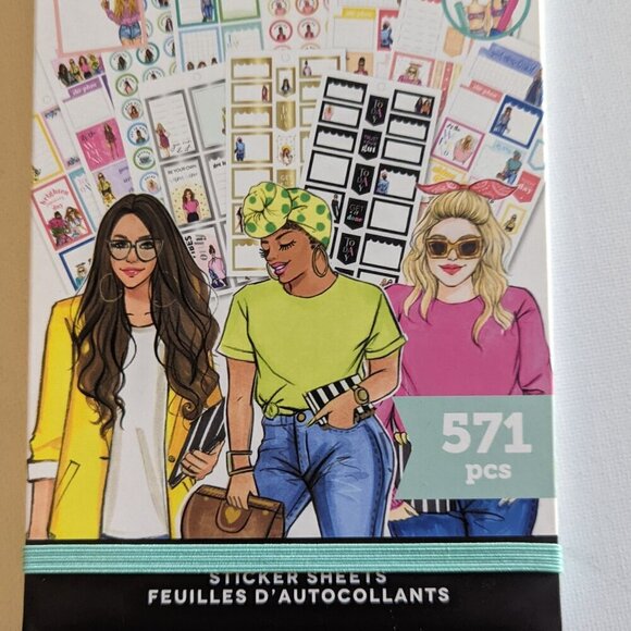 NWT Happy Planner Rong Rong 'Everyday' 571 pcs Sticker Book Classic Fashion NEW - Picture 3 of 6